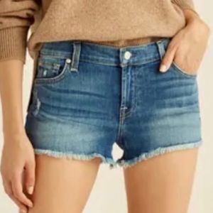 7 For All Mankind Cutoff Denim Shorts Size 27